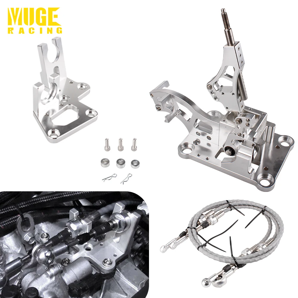 Shifter Box Shifter Cables Trans Bracket Linkage MUGE-New for K20 K24 K Swap EG EK K-Series Civic Crx SFN058+SFN087