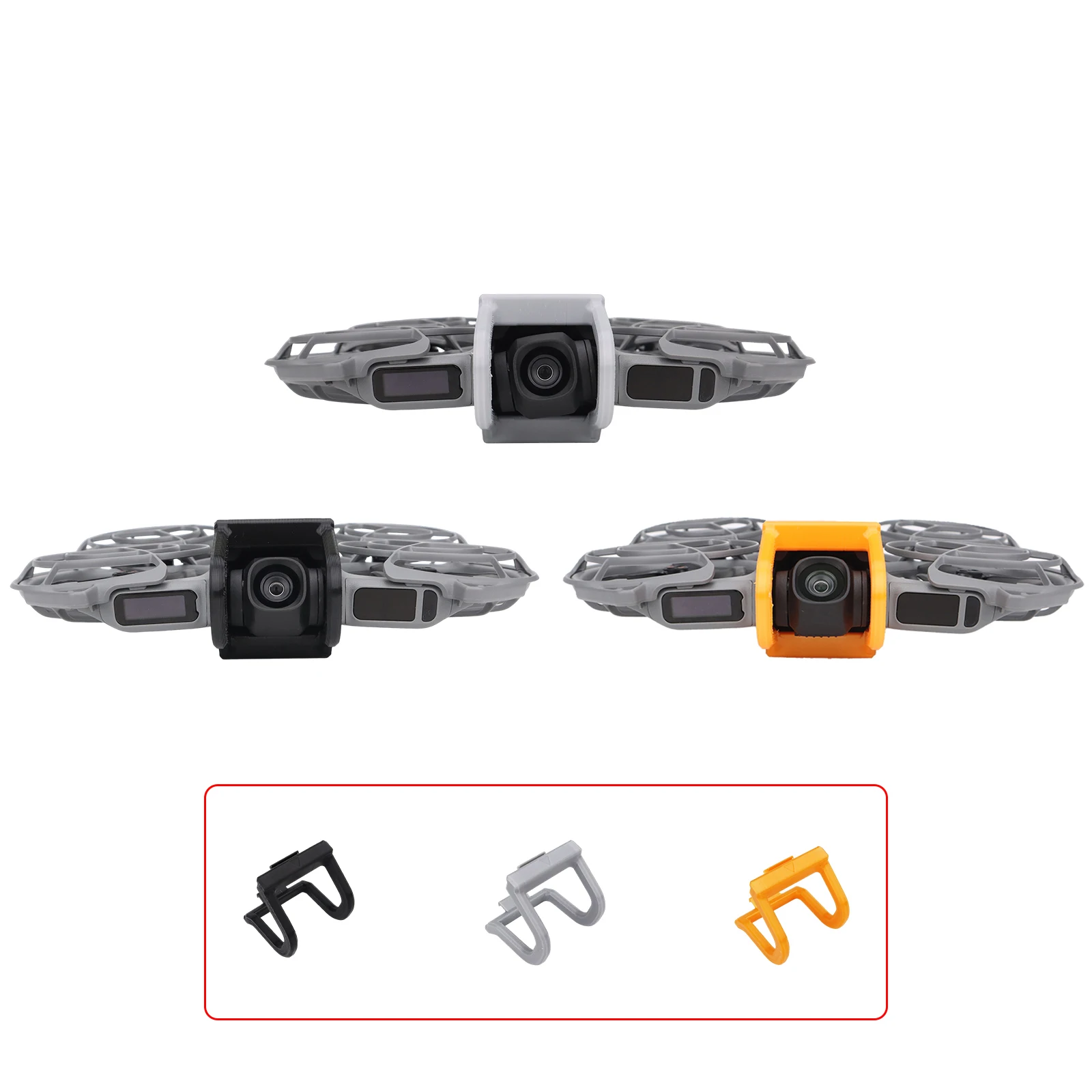 Vue rapprochée des anneaux flottants DJI Neo 2, matériau durable assurant sécurité et performance.