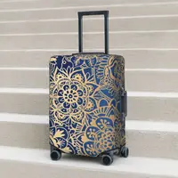 Mandala Suitcase Cover Floral Mystery Cruise Trip Flight Fun Luggage Supplies Protection 1