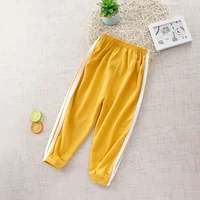 Summer Baby Boy Clothes Casual Children Girls Side Stripe Pants Kid Jogging Sports Patchwork Bottom Kid Fashion Tracksuits 3