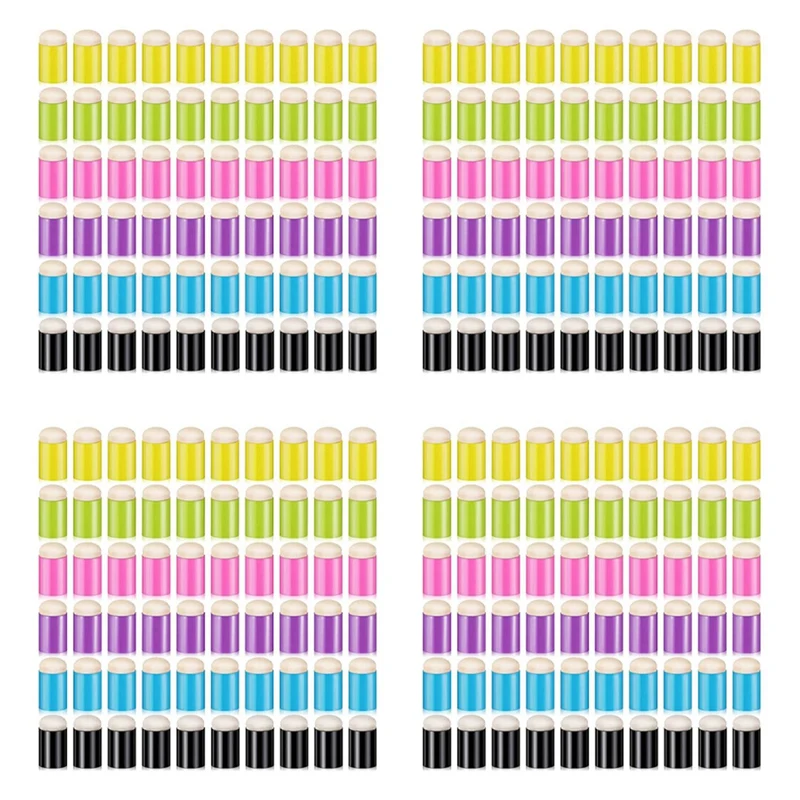 

NEW-240 Pieces Finger Sponge Daubers Finger Painting Sponge Craft Drawing Sponge Dauber Set For Painting Art Ink Crafts