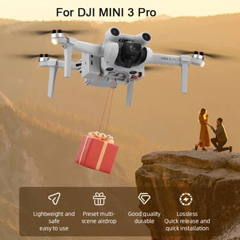 DJI 미니 3 프로 드론용 원격 제어 에어드롭 시스템, 낚시 미끼 반지 선물, 인명 구조 전달 에어드롭 원격 투척기