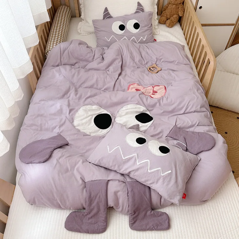 Baby Quilt Cover Cotton Soft Comfortable Breathable Children's Single Quilt Anti-dirty Protective Cover Cartoon Printing Bedding
