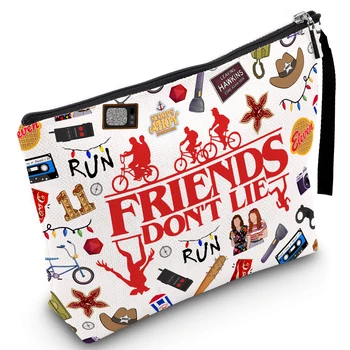 Retro TV Print Makeup Bag for Women, Cosmetic Pouch with Zipper, Travel Toiletry Organizer, Birthday Gifts for Her 1