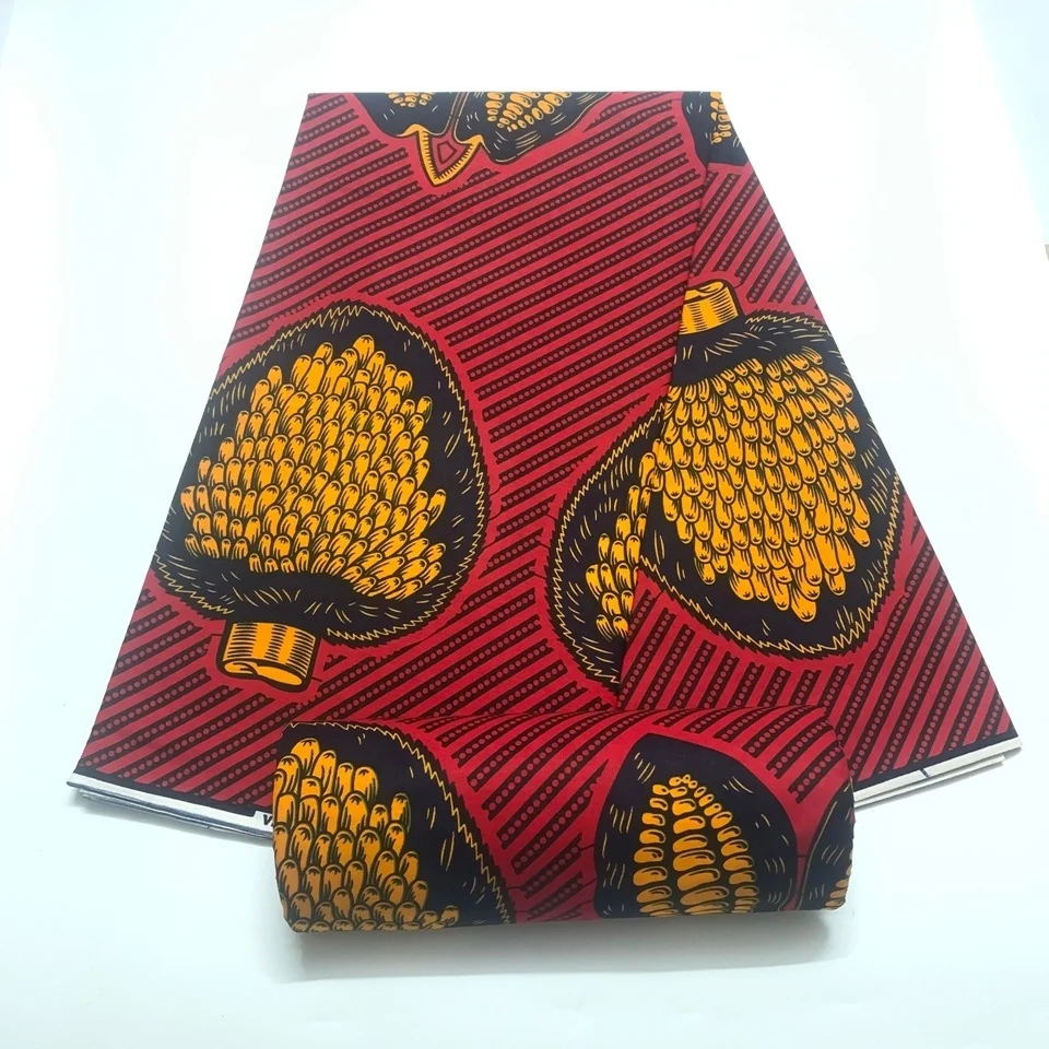 Tela de alta calidad con estampado africano Ankara, tela de cera de Batik, costura DIY, Patchwork, vestido africano, tissus, decoración de ropa, 6 yardas/lote