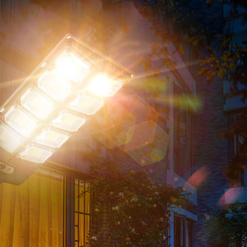 6500K Super Bright Outdoor Solar Lamp Waterproof Wall Lamp Motion Sensor Remote Control Garden Street Light New Year gifts 6