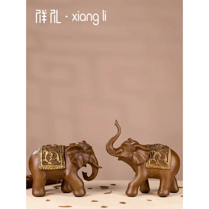 

Elephant Living Room Wine Cabinet TV Cabinet Office Desk Surface Panel Decoration Creative House Crafts