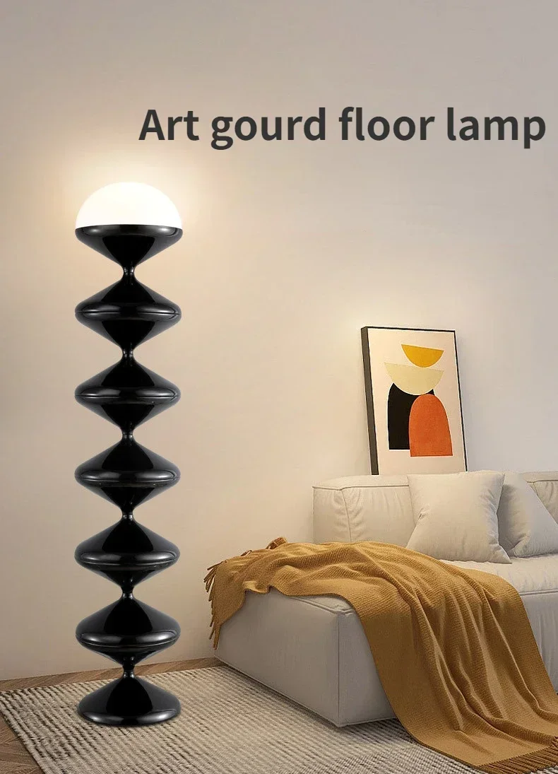 Description Picture 2 of itemNirdic Black/White Candy Floor Lamps Home Decoration Living Room Sofa TV Side Lighting Fixtures Bedroom Study Desk Lamp Dimmable