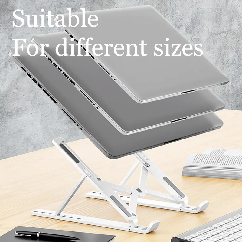Foldable Ventilated Tablet Adjustable 10 Gear Foldable Laptop Stand  Notebook Bracket Cooling Support Base Laptop Accessories