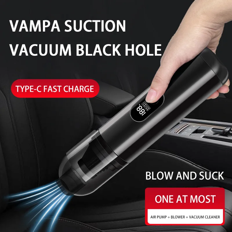 Xiaomi Wireless Vacuum Cleaner Household Mini Blow Suck Dual Use Cleaner With Digital Display Handheld Strong Suction Car Vacuum 4