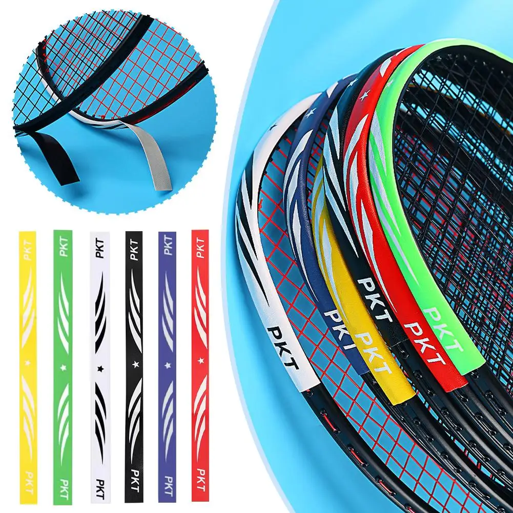 6Pcs Badminton Racket Protection Tape Self Adhesive Protective Strip Racquet Head Guard for Sport Badminton Accessories L9Q0 racket tape