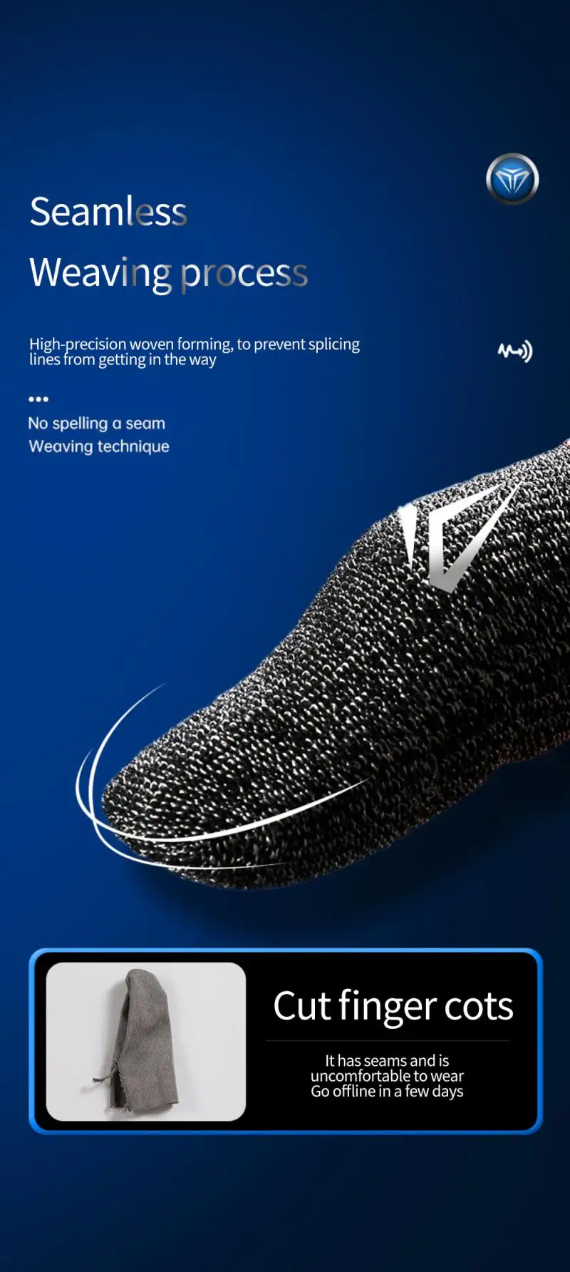 Generic 2PCS Finger Covers Universal Breathable Ultrathin Fingertips