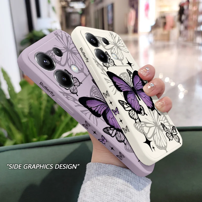 Elegant Flying Butterfly Silicone Phone Case Cover
