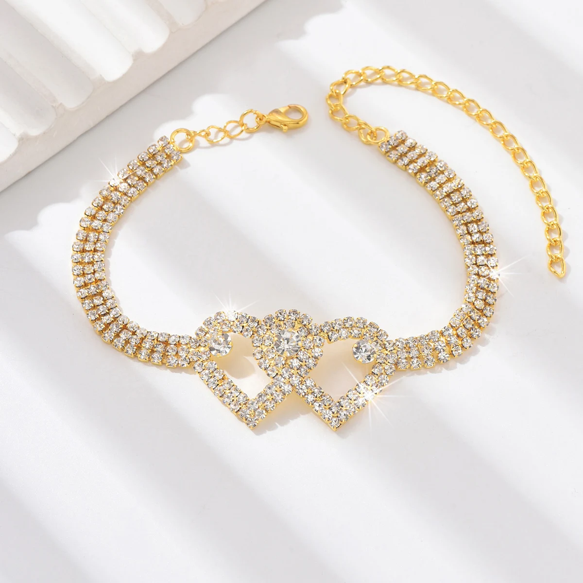 Ankle Chains Fashion Accessories 1 Women's Trendy Claw Chain Series Double Peach Heart Feet Chain Outdoor Tourism Beach Banquet Party Festival Gift