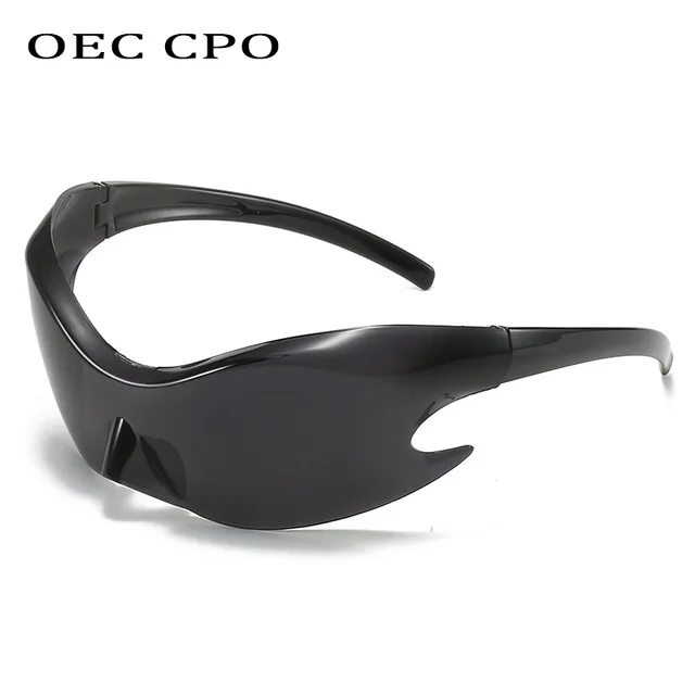 Túlméretezett Védőszemüvegek Punk Y2K Napszemüveg Férfiak Divat 2000 Márka Tükrök Sport Női Rimless Szemüveg Árnyalatok - Image 5