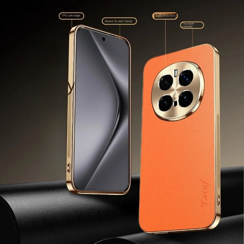 Elegant Leather Plating Shockproof Lichee Pattern Phone Case