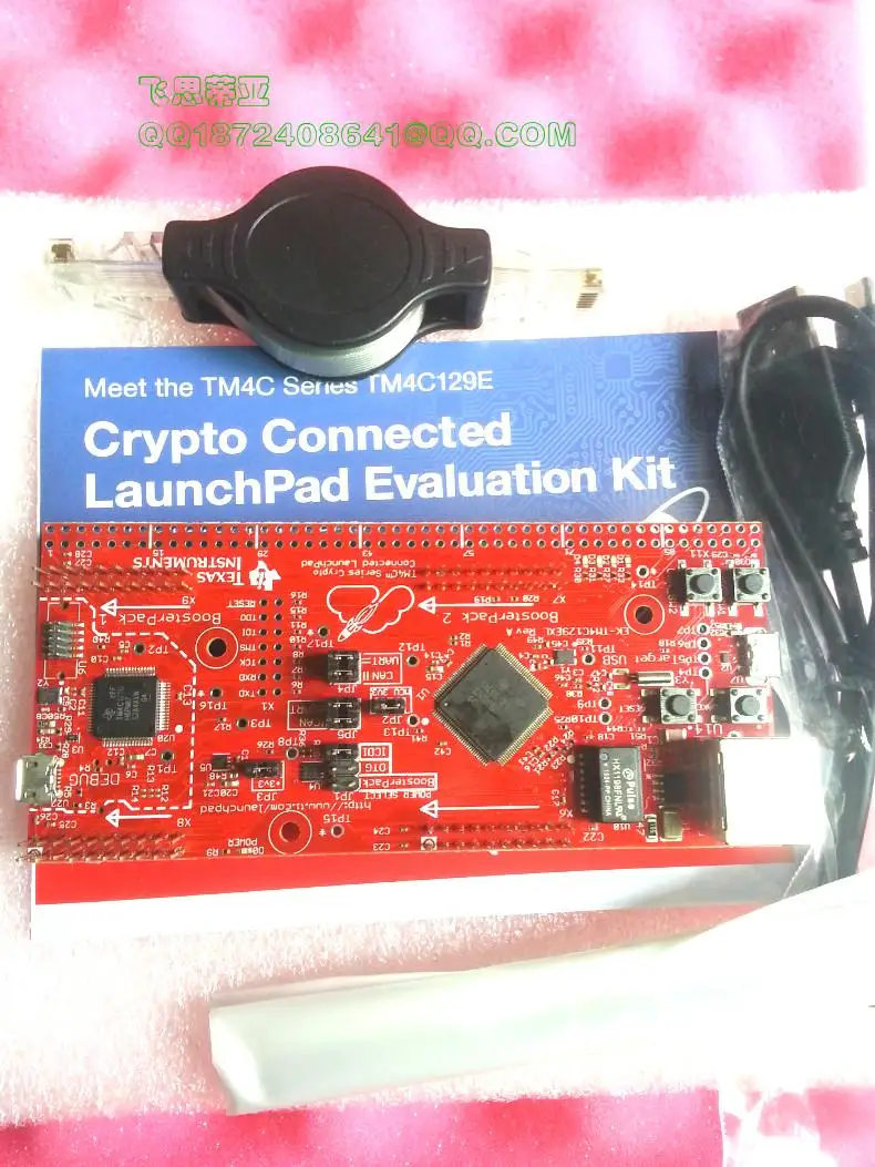 

EK-TM4C129EXL Cypto, подключенный лаунчпад, макетный модуль, оценочный комплект ti