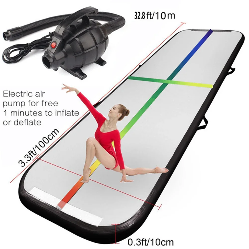 Free Shipping Inflatable Gymnastics Airtrack Floor Tumbling Air Track 4m/6m/8m*1m*0.2m For kids Floor Trampoline forTraining 3