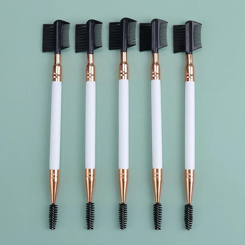 1PC Double Ended Eyebrow Comb Brush Beauty Makeup Brushes Eyelash Applicator Professional Make Up Tool makeup tool