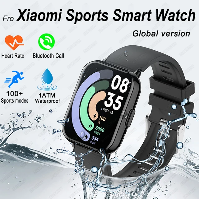 Global Edition For Xiaomi Sports Watch Men Women HD Display 100+ Sports Mode Heart Rate HD Bluetooth Call Waterproof Smart Watch 1