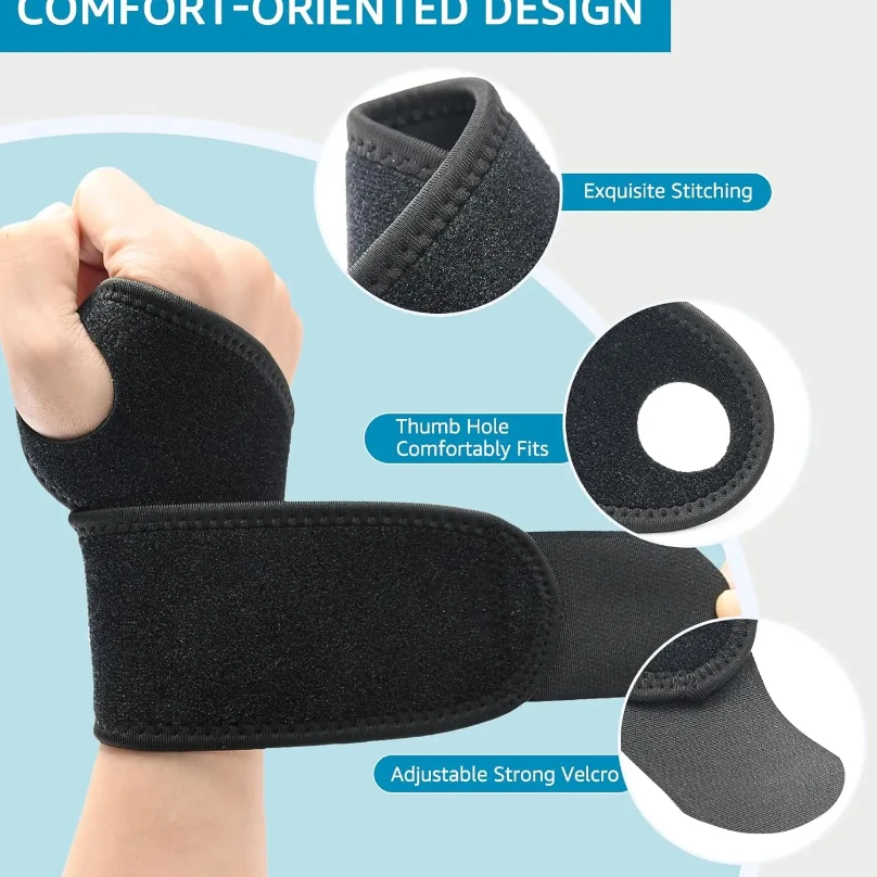 1PC Wrist Wraps for Carpal Tunnel Relief Adjustable Wrist Support Thumb Brace for Sports