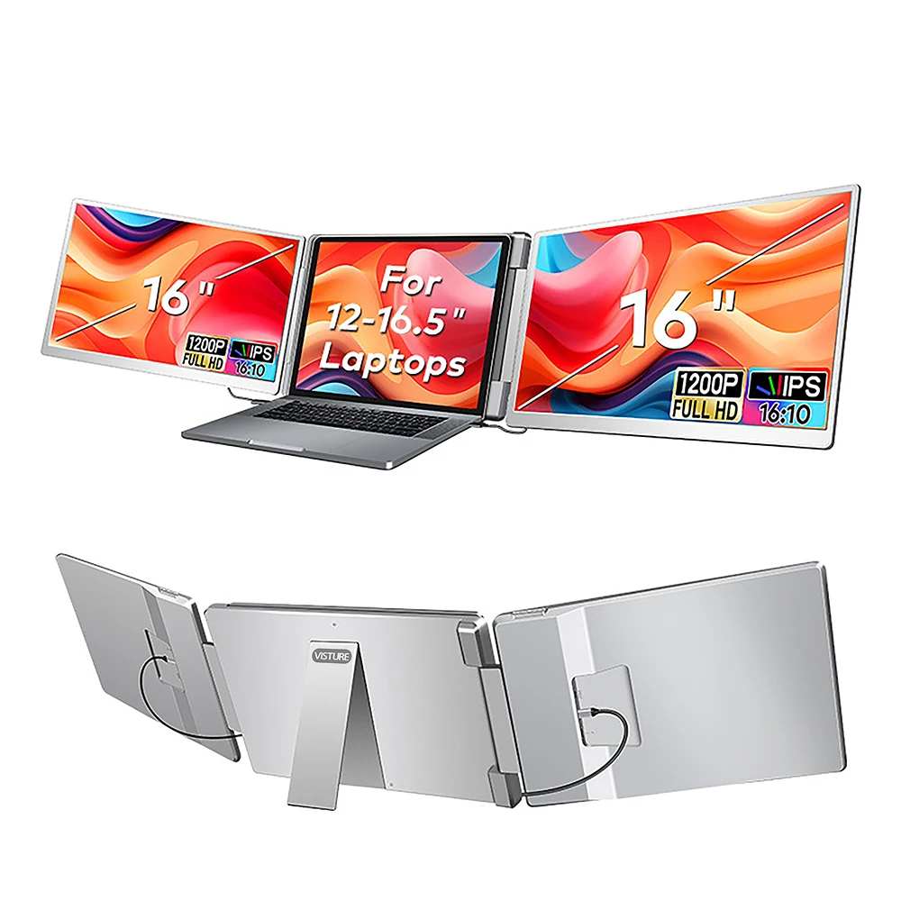 شاشة FHD IPS محمولة بإضاءة خلفية LCD مقاس 16 بوصة،...