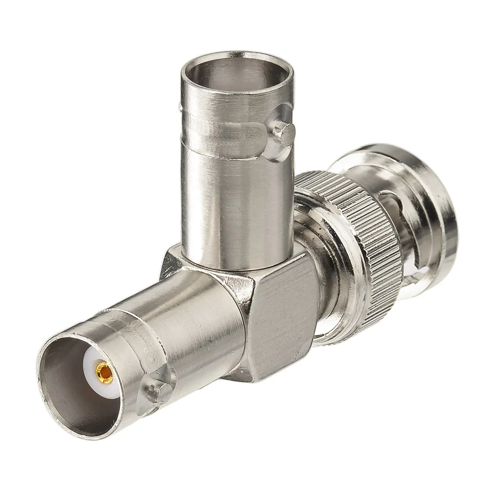 BNC Female to Male T Shape Video Splitter Adapter for CCTV
