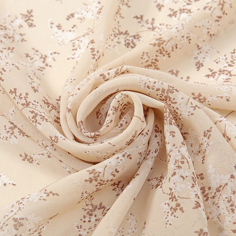 145cm Floral Printed Square Scarf Chiffon Headband Scarf For Muslim Woman Hijabs Shawls Lady Casual Wraps Ethnic Islam Turban 6