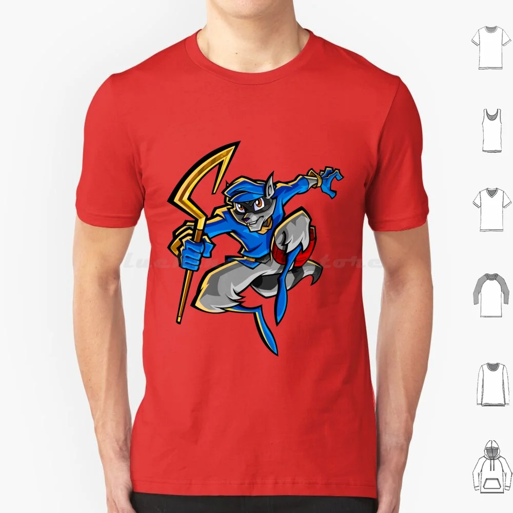 Maglietta Sly Cooper Big Size 100% Cotone Sly Cooper
