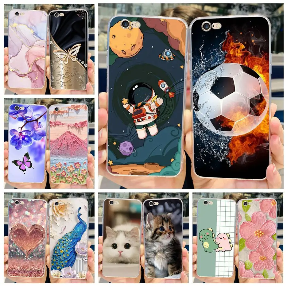 Per Apple Iphone 6 6S Plus Custodia Custodia Per Telefono In Silicone Trasparente Con Cover Dipinta Di Nuova Moda Per Iphone 6 Plus Iphone6 Iphone6S B