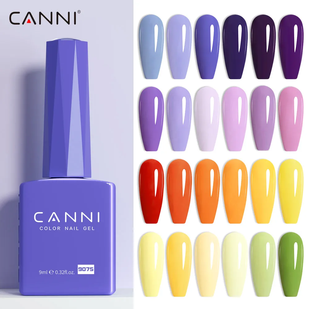 CANNI Venalisa Nail Gel Polish Gorgeous Color Great Coverage Texture Hema Free Semi Permanent Nail Varnish Soak Off UV LED Gel