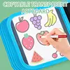 Erasable Doodle Book for KidsToddlers Toys Reusable Drawing Pads with 12 Watercolor Pens Preschool Toy Trip Writing Painting Set 3