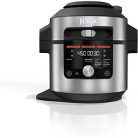 Ninja OL601 Foodi XL 8 Qt. Pressure Cooker Steam Fryer with SmartLid, 14-in-1 that Air Fries, Bakes & More with 3-Layer Capacity 1