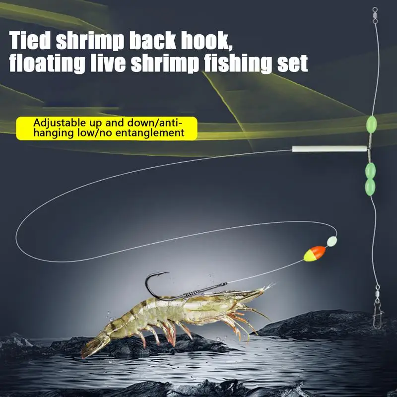 1PC Pompano Rigs Surf Fishing Rigs With Snell Floats Saltwater Fishing Rigs Live Bait Rigs Circles Hooks Beach Surf Fishing Rig