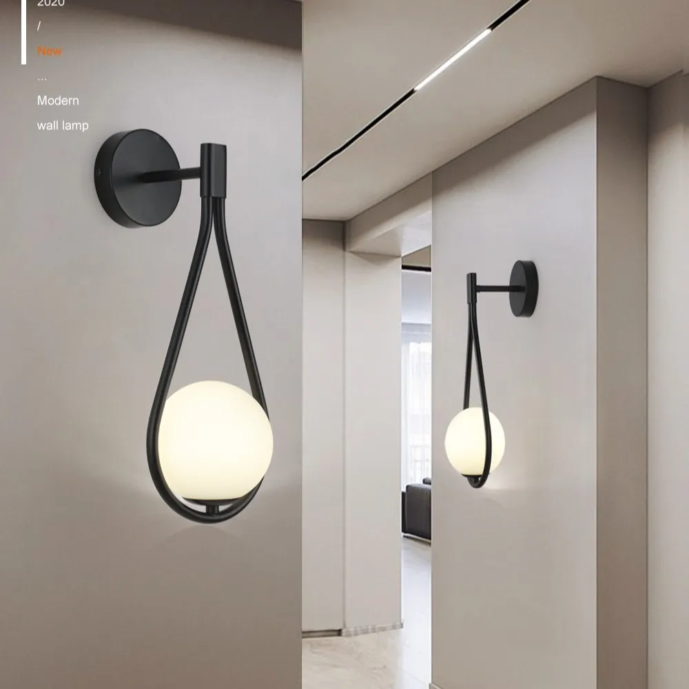 Nordic Luxury Glass Ball Wall Lamp 2