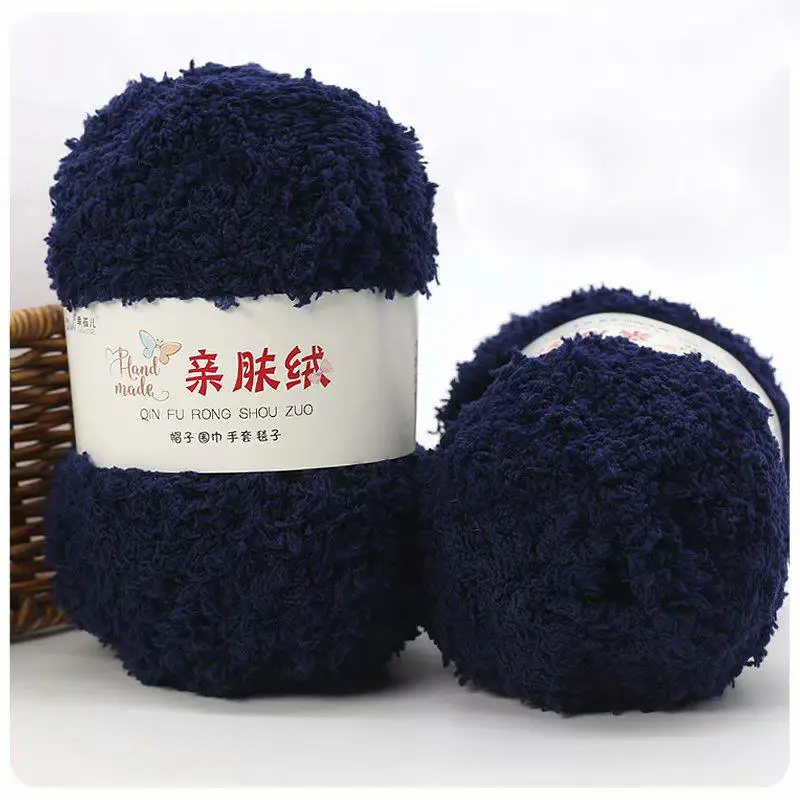 Luxurious Soft Chenille Yarn for DIY Knitting and Crochet Projects