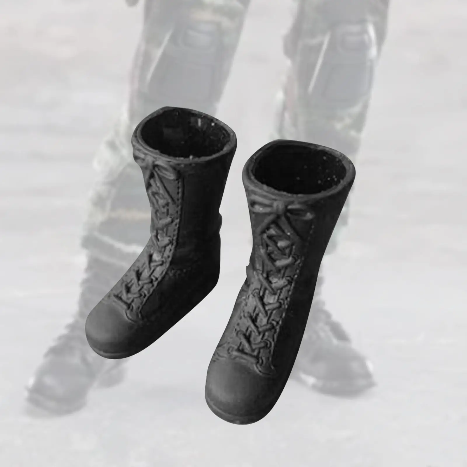 1/6 Scale Mid Calf Boots Miniature Soldier Costume for 12`` Action Figures