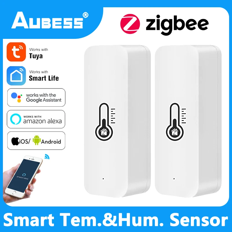 Aubess ZigBee Temperature Humidity Sensor Via Tuya Smart Life APP