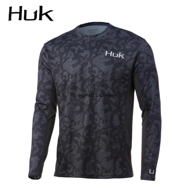 2023 HUK Fishing Shirt Summer Long Sleeve Uv Protection Breathable
