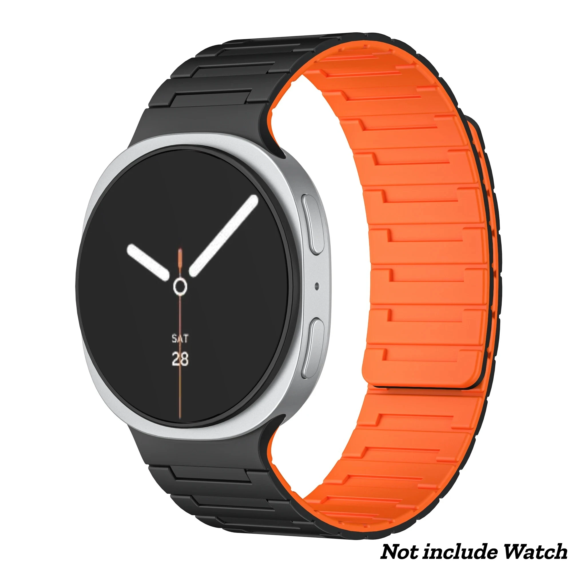 Magnetic Silicone Loop Strap Replacement Bracelet