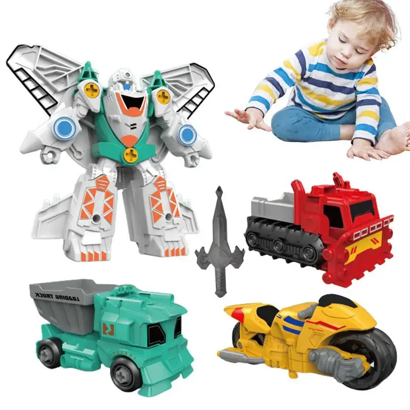 

Transforming Dinosaur Toys Children's Assemble Dinosaur Toy Car Coasting Power Design Learning Toy For Kids Boys And Girls