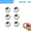 etrnLED Led Spotlight Mini Dimmable 12V 1W Ultra Thin Surface Mounted Round Ceiling Focos Indoor Home Cabinet Small Spot Light 1