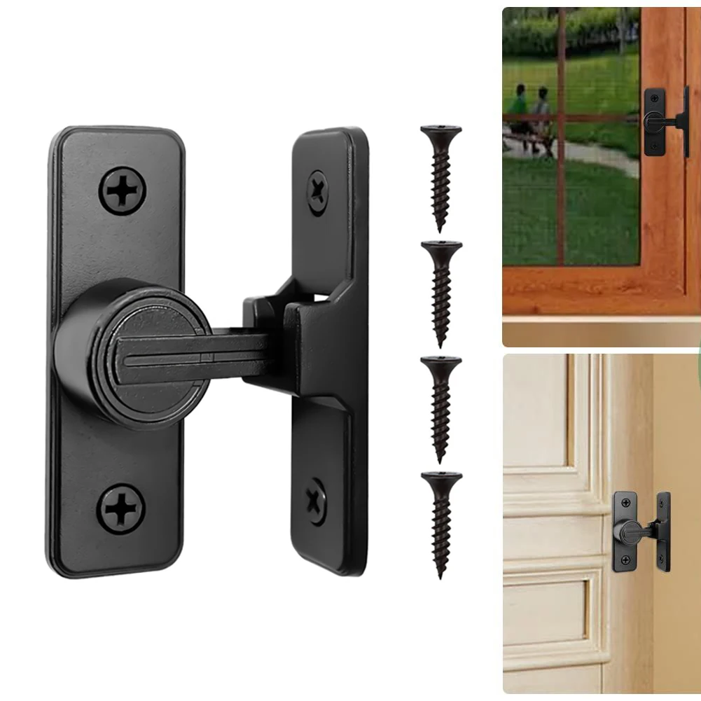 

Barn Door Lock Heavy Duty Sliding Barn Door Latch Lock 90 Degree Gate Latch Cabinet Closet Window Door Lock Plug Door Hardware