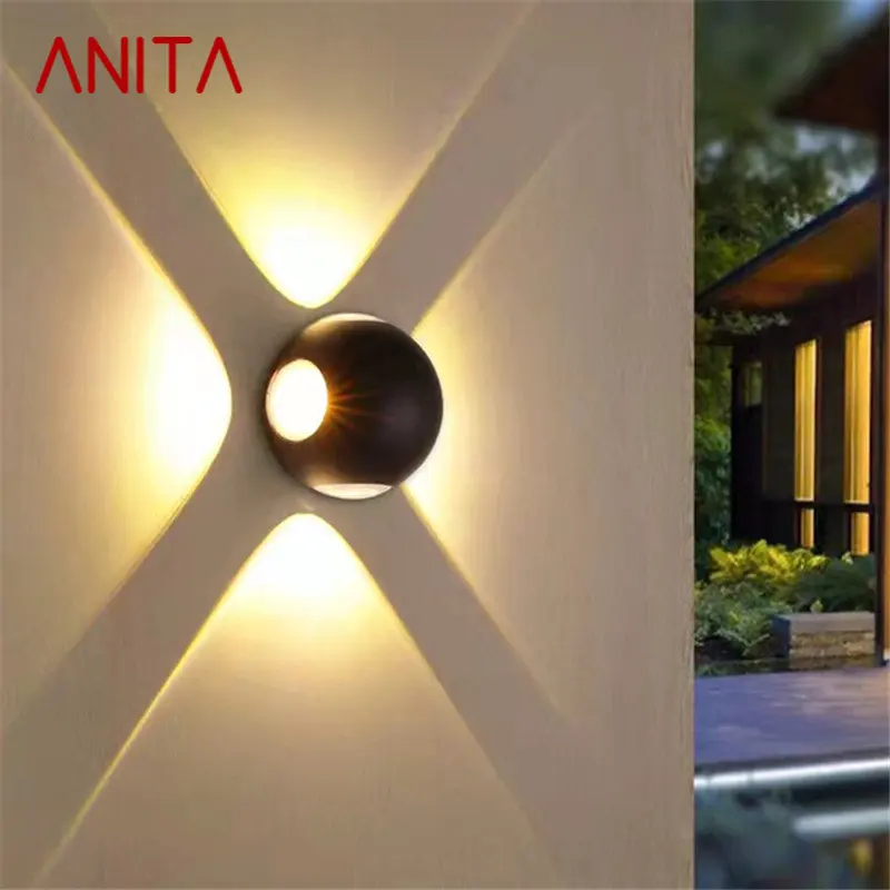 

ANITA Modern Simple Wall Lamp LED Outdoor Waterproof IP65 External Sconces for Decor Courtyard Balcony Corridor Lights