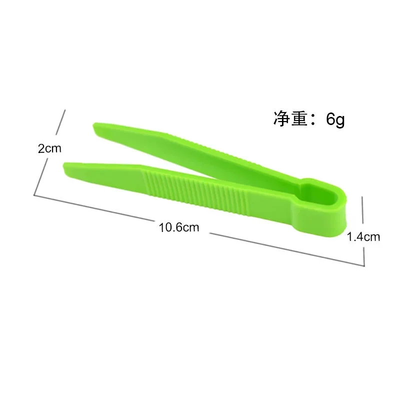 Tweezer Tool Precision Tweezers 10Pcs Children's Fine Motion Training Accessories Tweezers Flat Headed Tweezers Color Clip Plastic Children's Toy