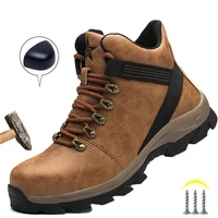 New Work Boots Indestructible Safety Shoes Men Steel Toe Shoes Puncture-Proof Sneakers Non Slip Waterproof Protective Boots