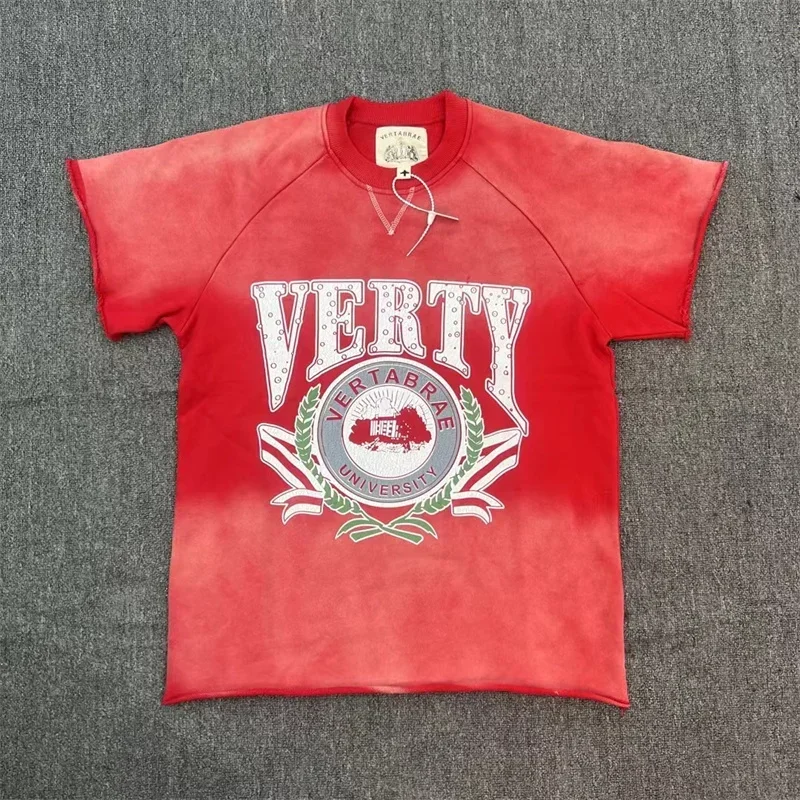 

VERTABRAE University Retro Wash and Worn Short T