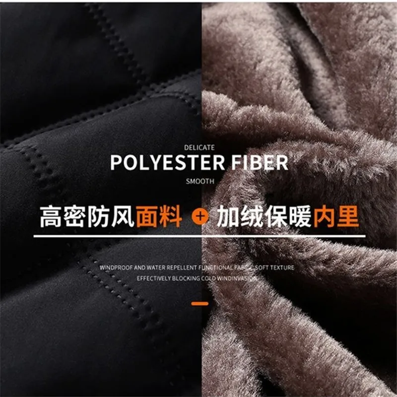 Winter new Men's Golf Coat Villus Padded Jacket Thick Warm Golf Wear Male Windbreaker Business Casual Stand Collar Clothing 골프웨어
