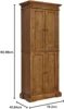 Storage Pantry with Drawer and Adjustable Shelves, Distressed Oak Oak, 72 Inches, High by 30 Inches Wide 3