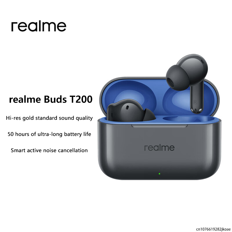  Original realme Buds T200 Earphones Wireless Bluetooth 5.4 Earbuds 32dB Mixed Noise Reduction TWS Headphones 530mAh Long Standby 